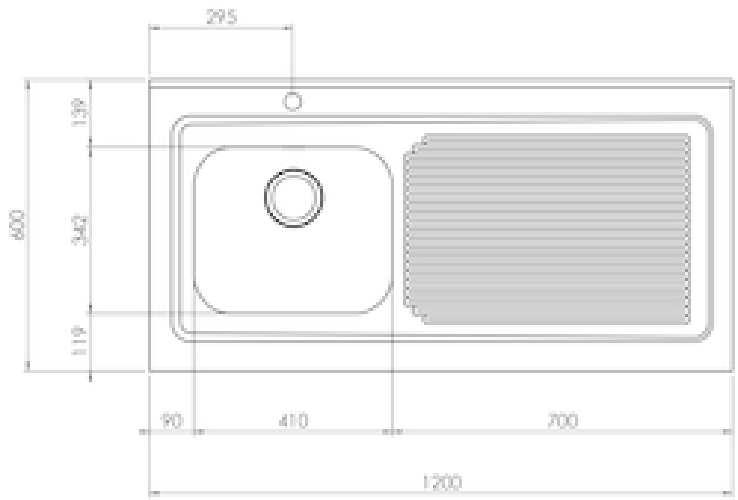 Lavello-ROSSANA-appoggio-120X60-1-vasca-destra--gocciolatoio-ACCIAIO-INOX