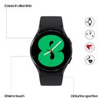 Samsung-Galaxy-Watch4-40mm-Smartwatch-Ghiera-Touch-Alluminio-Memoria-16GB-Black