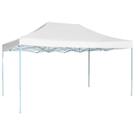 Gazebo Professionale Pieghevole 3x4m Acciaio Bianco