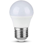 V-TAC Lampadina Led E27 G45 7W a Globo Chip Samsung, Bianco Naturale