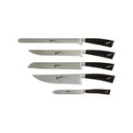 Berkel Elegance Coltello da Cucina Lucido Nero Set da Chef 5 Pezzo