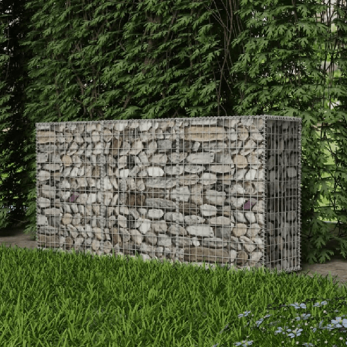 vidaXL Gabbione in Rete in Acciaio Zincato 200x50x100 cm