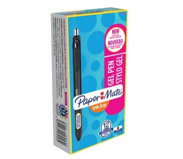 Papermate-Inkjoy-Gel-Penna-in-gel-retrattile-Nero-12-pz