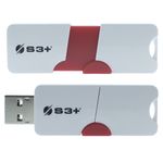 S3Plus S3+ Space + E1 unità flash USB 64 GB USB tipo A 3.2 Gen 1 (3.1 Gen 1) Rosso, Bianco