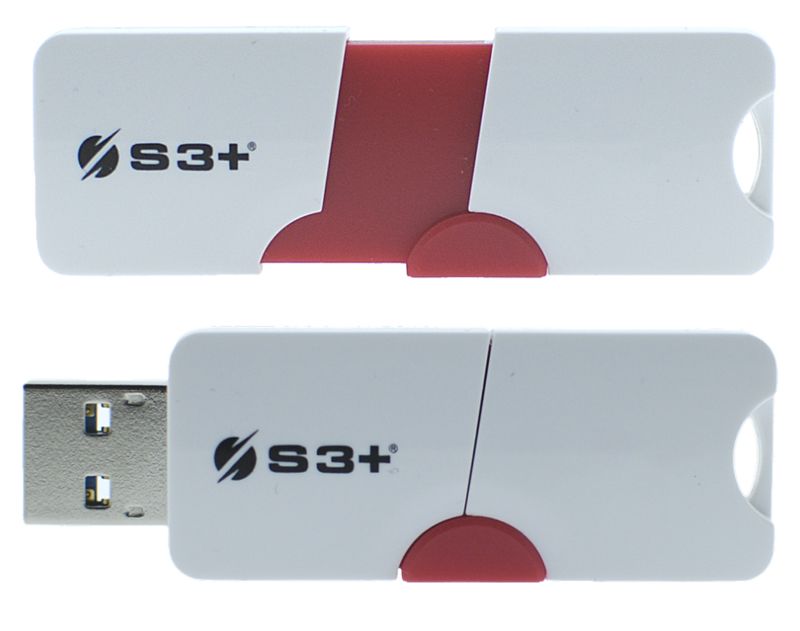 S3--Space---E1-unita-flash-USB-64-GB-USB-tipo-A-3.0-Rosso-Bianco