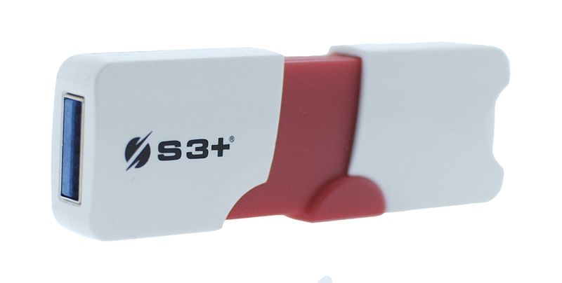 S3--Space---E1-unita-flash-USB-64-GB-USB-tipo-A-3.0-Rosso-Bianco