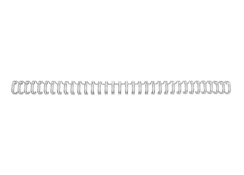 GBC Spirali metalliche WireBind argento 11 mm (100)