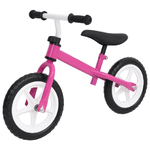 vidaXL Bicicletta Senza Pedali con Ruote da 10 Pollici Rosa