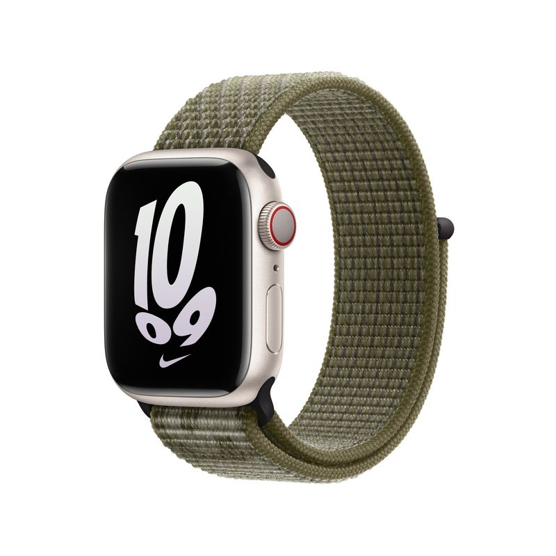 Apple-MPHX3ZM-A-accessorio-indossabile-intelligente-Band-Bianco-Verde-Nylon