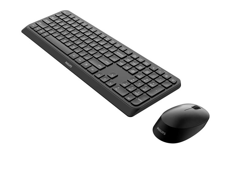 Philips-3000-series-SPT6307B-31-tastiera-Mouse-incluso-RF-Wireless-QWERTY-Inglese-Nero
