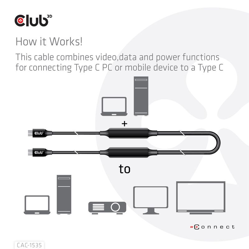 CLUB3D-CAC-1535-cavo-USB-5-m-USB-3.2-Gen-2--3.1-Gen-2--USB-C-Nero