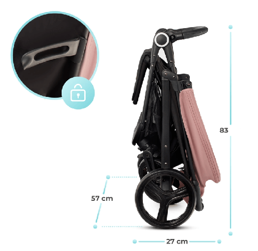 KINDERKRAFT-Passeggino-GRANDE-PLUS-PINK-Omologato-22KG