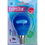 Lampadina LED Blu E14 a vite basso consumo 4 W atmosfera o Ghirlanda