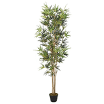 Albero Bambù Artificiale 828 Foglie 150 cm Verde