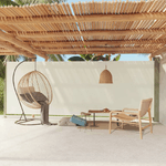 vidaXL Tenda da Sole Laterale Retrattile per Patio 200x600 cm Crema