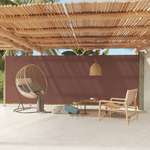 vidaXL Tenda da Sole Laterale Retrattile per Patio 200x600 cm Marrone