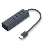 I-tec Metal U3METALG3HUB hub di interfaccia USB 3.2 Gen 1 (3.1 Gen 1) Type-A 5000 Mbit/s Grigio