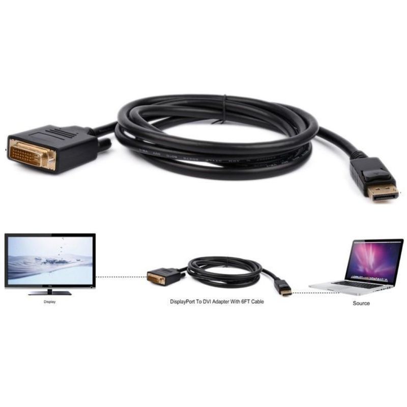 Techly-Cavo-Monitor-DisplayPort-1.2-a-DVI-2m--ICOC-DSP-C12-020-