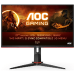 AOC 27G2SPU/BK Monitor PC 68,6 cm (27") 1920 x 1080 Pixel Full HD Nero, Rosso