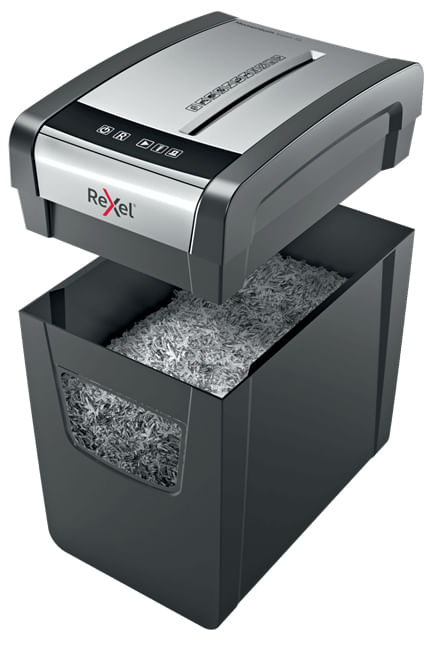 Rexel-Momentum-X410-SL-distruggi-documenti-Triturazione-incrociata-Nero-Grigio