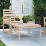 vidaXL Tavolo da Giardino 82,5x82,5x45 cm in Legno Massello di Pino