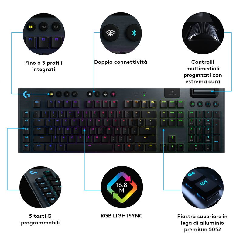 Logitech-G-Logitech-G915-LIGHTSPEED-Tastiera-Gaming-Meccanica-Wireless-Profilo-Ribassato-GL-Tactile-Switches-LIGHTSYNC-RGB-Design-Sottile--3
