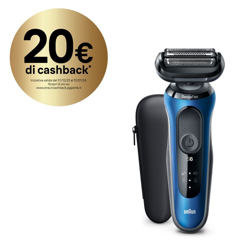 Braun-Series-6-61-B1000s-Rasoio-Elettrico-Uomo-SensoFlex-Wet-Dry-Ricaricabile-Rasoio-A-Lamina-Senza-Fili-Blu