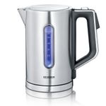 Severin WK 3418 bollitore elettrico 1,7 L 3000 W Nero, Acciaio inox