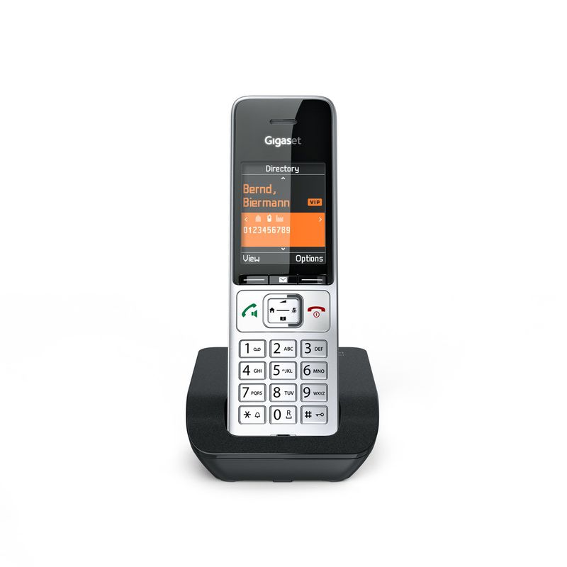 Gigaset-COMFORT-500-Telefono-DECT-Identificatore-di-chiamata-Nero-Argento