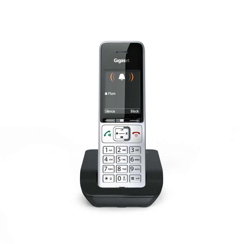 Gigaset-COMFORT-500-Telefono-DECT-Identificatore-di-chiamata-Nero-Argento