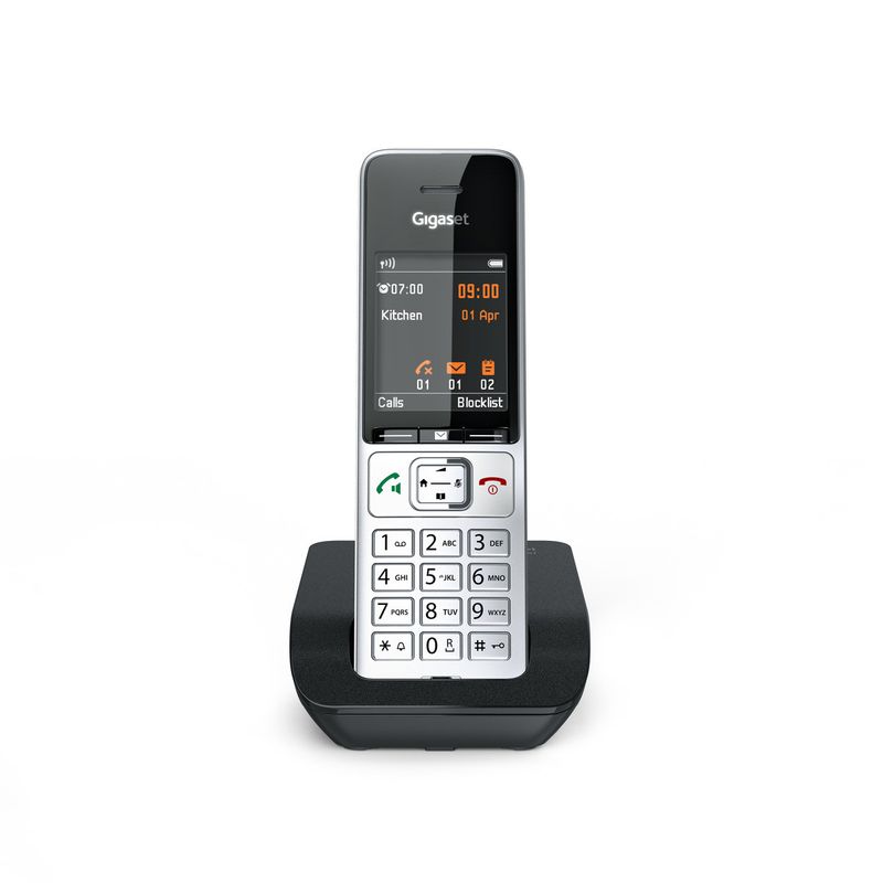 Gigaset-COMFORT-500-Telefono-DECT-Identificatore-di-chiamata-Nero-Argento