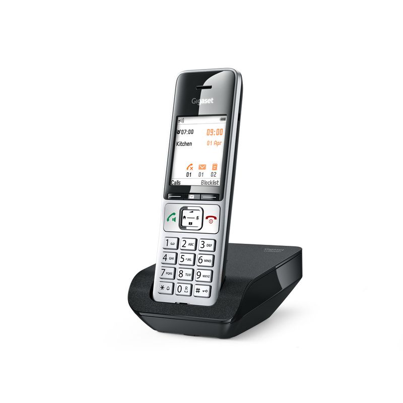 Gigaset-COMFORT-500-Telefono-DECT-Identificatore-di-chiamata-Nero-Argento