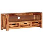 vidaXL Mobile Porta TV 110x30x40 cm in Legno Massello di Acacia