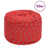 Corda Nautica Rossa 6 mm 50 m in Polipropilene