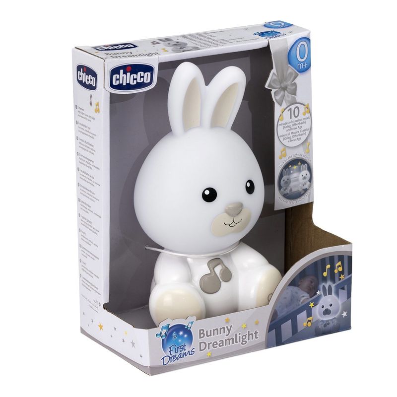 Chicco-First-Dreams-Bunny-Dreamlight-luce-da-notte-per-bambino-Libera-installazione-Bianco-LED