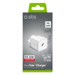 SBS-TETRGAN1C20W-Caricabatterie-per-dispositivi-mobili-Cuffie-Altoparlante-portatile-Smartphone-Orologio-intelligente-Tablet-Bianco-AC-Ricaric