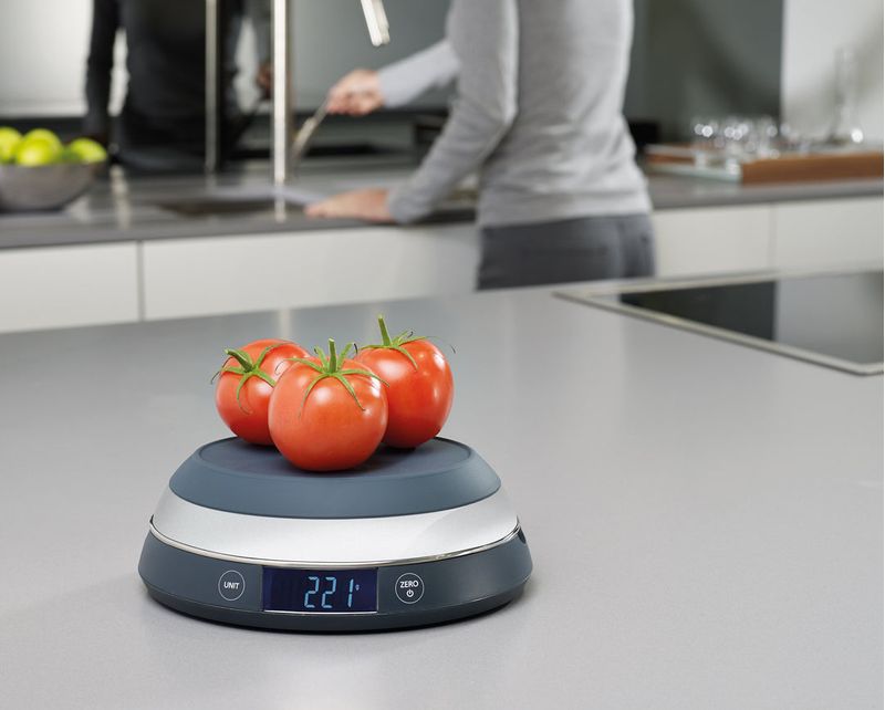 Joseph-Joseph-SwitchScale-Grigio-Superficie-piana-Ovale-Bilancia-da-cucina-elettronica