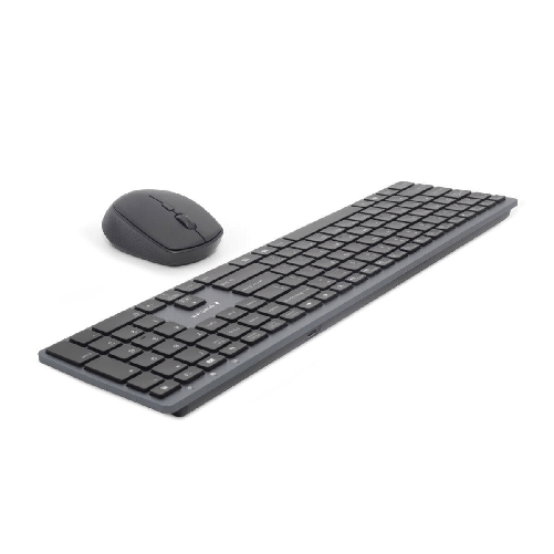 Gembird KBS-ECLIPSE-M500-PT tastiera Mouse incluso RF Wireless QWERTY Portoghese Grigio