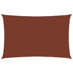 vidaXL Parasole a Vela Oxford Rettangolare 5x7 m Terracotta