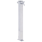 vidaXL Colonna d'Acqua da Giardino 100 cm Acciaio Inox Quadrato