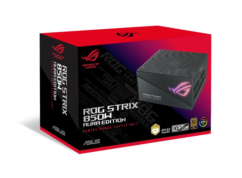 ASUS-ROG-Strix-850W-Gold-Aura-Edition-alimentatore-per-computer-20-4-pin-ATX-ATX-Nero