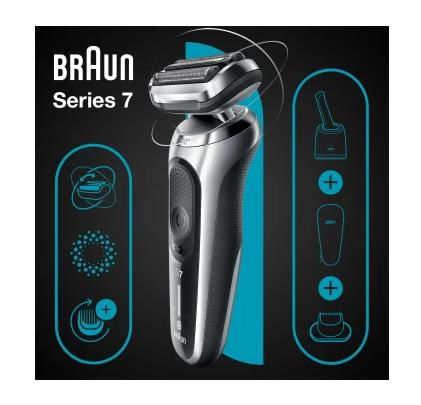 Braun-Series-7-71-S7200cc-Rasoio-Trimmer-Nero-Argento