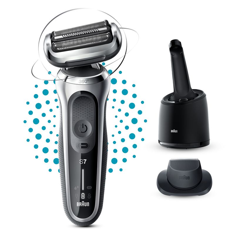 Braun-Series-7-71-S7200cc-Rasoio-Trimmer-Nero-Argento