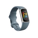 Fitbit Charge 5 AMOLED Braccialetto per rilevamento di attività Blu, Acciaio inox