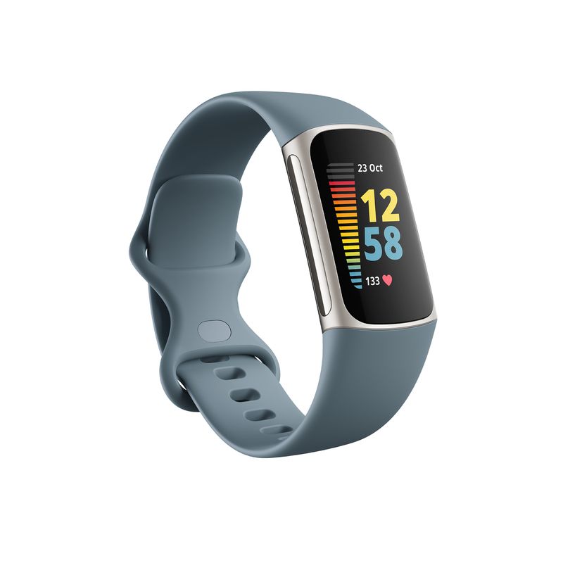 Fitbit-Charge-5-Braccialetto-per-rilevamento-di-attivita--Blu-Acciaio-inossidabile