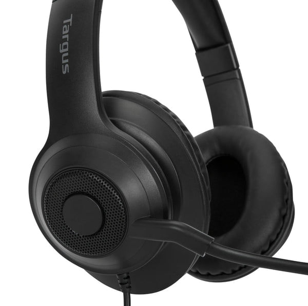 Targus-AEH102GL-cuffia-e-auricolare-Cablato-A-Padiglione-Musica-e-Chiamate-USB-tipo-A-Nero