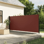 vidaXL Tenda da Sole Laterale Retrattile Marrone 180x600 cm