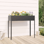 vidaXL Fioriera da Giardino Antracite 100,5x40,5x90 cm Acciaio Zincato