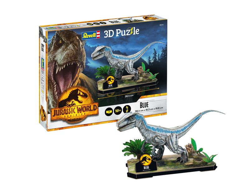 Revell-Jurassic-World-Dominion---Blue-Puzzle-3D-50-pz-Animali