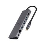 Cablexpert Gembird A-CM-COMBO5-05 hub di interfaccia USB 3.2 Gen 1 (3.1 Gen 1) Type-C 5000 Mbit/s Grigio